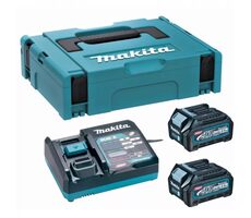 Makita 191J97-1 / Li ION XGT 40V Akku-Set 2xBL4040+DC40RA+Makpac