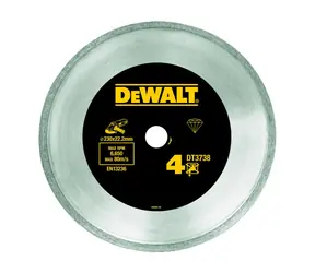 DeWalt DT3738 / Diamanttrennscheibe für Keramikfliesen / Durchmesser 230x22,2 mm