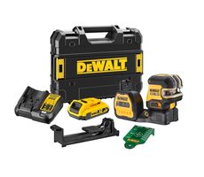 DeWalt DCE822D1G18 / Kreuzlinienlaser mit grünem Strahl / bis zu 30m / 12&18 V / 2,0 Ah