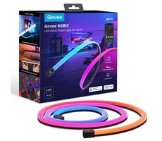 Govee H61C2 Neon-LED-Streifen für Gaming-Schreibtisch / 2 m / 17 W / Bluetooth / WLAN / RGBIC