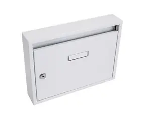 OEM Fertigbriefkasten 320 x 240 x 60 mm weiß / ohne Löcher 