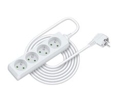 Retlux RPC 10 Verlängerungskabel 4-fach 3×1,0mm 7m weiß