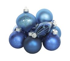 Retlux RXL 507 Glasornament-Set blau 12-tlg 