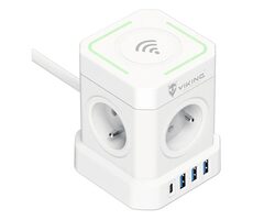 Viking Netzteil ACT44W / 4X A16 + 3x USB-A + 1x USB-C + kabelloses Laden 15W