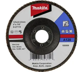 Makita D-27115 / Schleifscheibe mit Lamellen 125 mm / Körnung A120