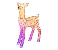 Twinkly 3D-Rentiere - Hirschkuh, 200 RGB+W LED, 90 cm / Außenbeleuchtung / WLAN / Bluetooth