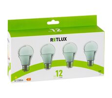 Retlux REL 33 LED A60 4x12W E27 / 1200 lm / 3000K - warmweiß / 4 Stück