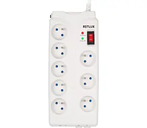 Retlux RSP 850 Überspannungsschutzsteckdose mit 8 Steckdosen / 1836J