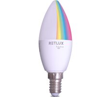 Retlux RSH 100 C37 E14 4,5 W RGB CCT / Smart-Lampe / RGB / 326 lm / 2700-6500 K