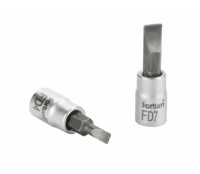FORTUM Schlitzschraubendreher-Bit 1/4" / 5,5 mm / L 37 mm / CrV/S2 