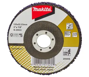 Makita B-29022 Longlife Reinigungsscheibe 125 mm / zum Entfernen von Schmutz von Werkstücken
