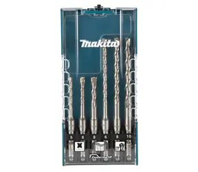 Makita E-15730 Set mit 6 SDS- PLUS -Bohrern für Beton / 5/6/8/6/8/10 mm