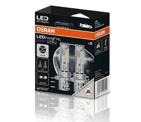 OSRAM LEDriving HL Easy H15 12V PGJ23T / 1250lm / 6000K / 10000h / noDIM / A+ / mattiertes Glas / 2 Stück