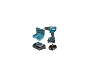 Makita DHP490RFX3 / Akku-Schlagbohrschrauber / 18 V / 1900 U/min / 28500 Schläge/min / 65 Nm / 2 x 3,0 Ah