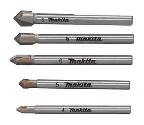 Makita E-25410 Glas- und Fliesenbohrer-Set, 5-teilig