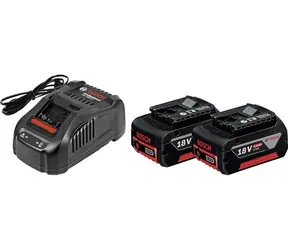 BOSCH GAL 1880 CV Ladegerät + 2x GBA 18V 5,0 Ah