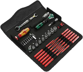 Wera Kraftform Kompakt W 1 / 35-teiliges Kompakt-Werkzeugset für die Wartung im Innen- und Außenbereich 