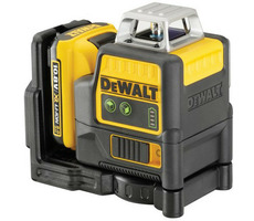 DeWalt DCE0811D1G / Aku grüner Kreuzlaser / 2x360° / 10,8V / 1x2,0Ah XR Li- ION