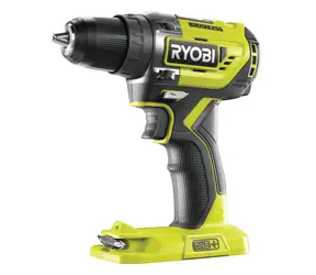 Ryobi R18DD5-0 / Akku-Bohrschrauber ohne Bürsten / 18V / 13mm Bohrfutter / ohne Akku