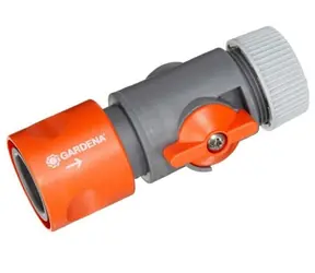 Gardena Schlauchkupplung mit Steuerventil 19mm (3:4")