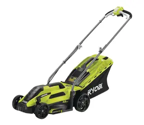 Ryobi RLM13E33S / Elektrorasenmäher / 1300 W / Schnittbreite: 33 cm / Grasfangkorb: 35 l / Mulchfunktion
