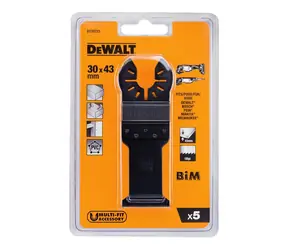 DeWalt DT20723 / Sägeblatt-Set DT20701 / Länge 43 mm / Breite 30 mm / 5-tlg