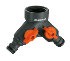 Gardena 00938-20 2-Wege-Schlauchventil für Wasserhähne mit Gewinde 26,5 mm (G 3|4")