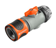 Gardena 00942-50 Absperrkupplung mit Regulierventil 13 mm (1|2")