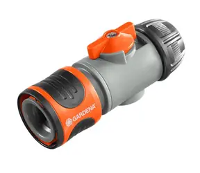 Gardena 00942-50 Absperrkupplung mit Regulierventil 13 mm (1|2") / Restposten