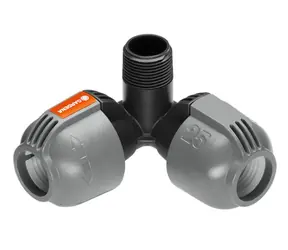 Gardena 02783-20L-Stück 25 mm x Außengewinde 3|4" - Regner-Eckanschluss