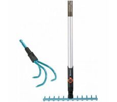 Gardena Combisystem 03004-20 Gartengeräte-Set - Rechen 03177-20 | Grubber 03166-20 | Griff 03723-20