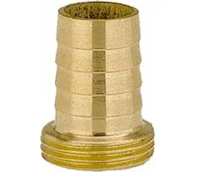 Gardena 07146-20 Einteilige Messing-Schlauchverschraubung 13 mm (1|2") / Gewinde 26,5 mm (G 3|4")