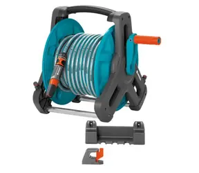 Gardena 08009-20 Set Wandschlauchtrommel Gardena Classic 50 | Schlauch 13 mm x 20 m | Düse