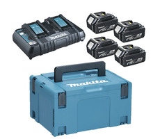 Makita 197626-8 Ladeset - 4X Akku BL1850B | Ladegerät DC18RD | Systainer