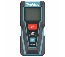 Makita LD030P / Laser-Entfernungsmesser / Klasse 2 / bis zu 30 m / Betrieb mit 2x AAA-Batterien