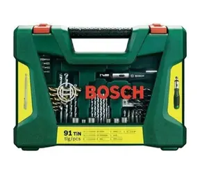 BOSCH 2607017311 / Satz Schraubendreherbits und Bohrer mit Ratsche und Mag. Durch ein Teleskop (91 Stück)
