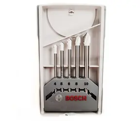 BOSCH 2608587169 / Fliesenbohrer-Set CYL-9 / Durchmesser 4-10 mm / Länge 70-90 mm / 5-tlg