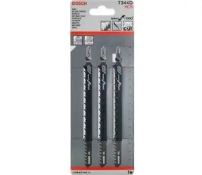 BOSCH 2608637944 / Sägeblattsatz für Weichholz / HCS / Klemmung T / Blattlänge 152 mm / Abstand 4 mm / 3-tlg