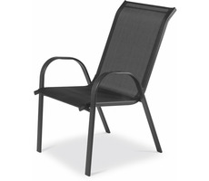 Fieldmann FDZN5010 Schwarz / Gartenstuhl / Material: Metall-Textil / Maße 55 x 73 x 91 cm