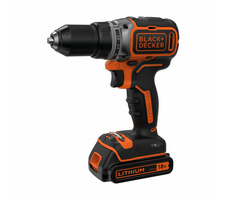 Black&Decker BL186K / Akku-Bohrschrauber / 18V / 1x1,5Ah / 13mm Bohrfutter / 1650 U/min / 52 Nm