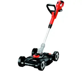 Black&Decker STC1820CM / Akku-Saitenmäher + Chassis CM100 / 18V / 2,0Ah / Reichweite 28 cm / 7400 U/min
