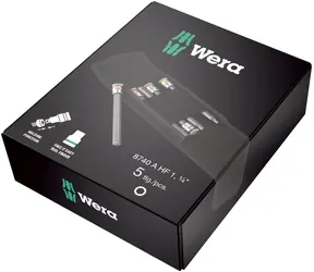 Wera 8740 A HF 1 / Zyklop-Bit-Set für Innensechskantschrauben / mit Haltefunktion / 1|4"