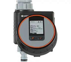 Gardena Water Controls 01890-20 Bewässerungscomputer Flex / Bewässerungsdauer 1 Sek. - 99 Min. / Gewinde 26,5 und 33,3 mm 