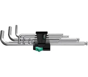 Wera 950/9 Hex PLUS 1 / Steckschlüsselsatz / Metrisch / Verchromt