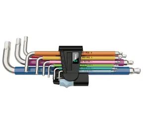 Wera 3950|9 Hex- PLUS Multicolour Stainless 1 / Steckschlüsselsatz / Metrisch / Edelstahl