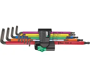 Wera 967|9 TX XL Multicolour 1 / Satz lange TORX-Multicolor-Steckschlüssel