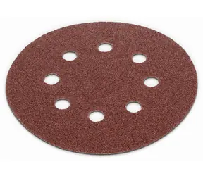KREATOR KRT230503 / Schleifpapier für Holz und Metall / Körnung 40 / Durchmesser 125 mm / 5 Stk