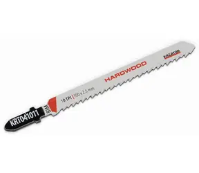 KREATOR KRT041011 / Sägeblatt für Hartholz / BIM / Klemmung T / Blattlänge 100 mm / Teilung 2,5 mm / 10 TPI / 2 Stk