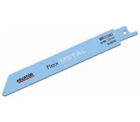 KREATOR KRT032002 / Sägeblatt für Metall-Zugsäge / BIM / Blattlänge 150 mm / 18 TPI / 2 Stk