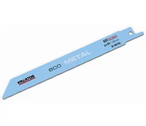 KREATOR KRT032001 / Sägeblatt für Metall-Zugsäge / BIM / Blattlänge 150 mm / 24 TPI / 2 Stk